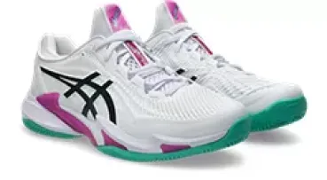 Preview: ASICS Court FF 3 Clay Sandplatzschuh Herren White/Digital Sakura