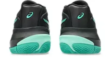 ASICS GEL-RESOLUTION X Sandplatzschuh Herren  BLACK/AURORA GREEN