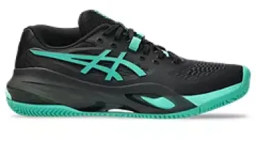 ASICS GEL-RESOLUTION X Sandplatzschuh Herren  BLACK/AURORA GREEN