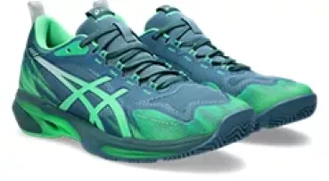 Preview: ASICS Sonicsmash FF Padelschuh Herren SABA BLUE/VITAL GREEN