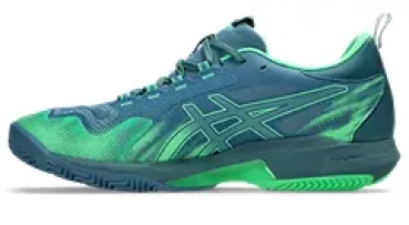 Preview: ASICS Sonicsmash FF Padelschuh Herren SABA BLUE/VITAL GREEN
