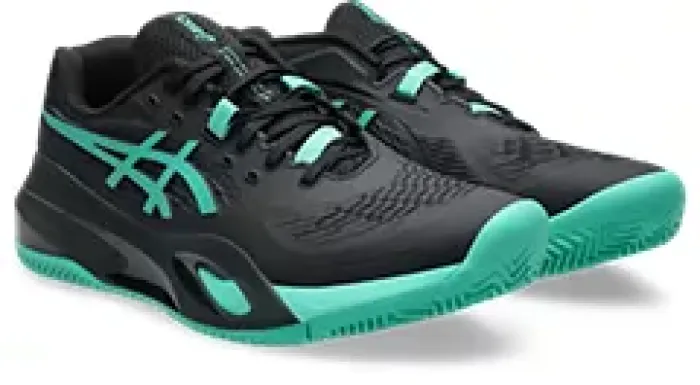 ASICS GEL-RESOLUTION X Sandplatzschuh Herren  BLACK/AURORA GREEN