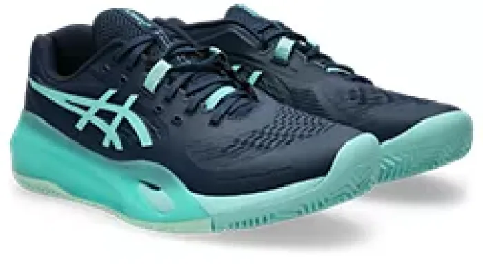 ASICS GEL-RESOLUTION X CLAY - Sandplatzschuh Herren - dunkelblau mint