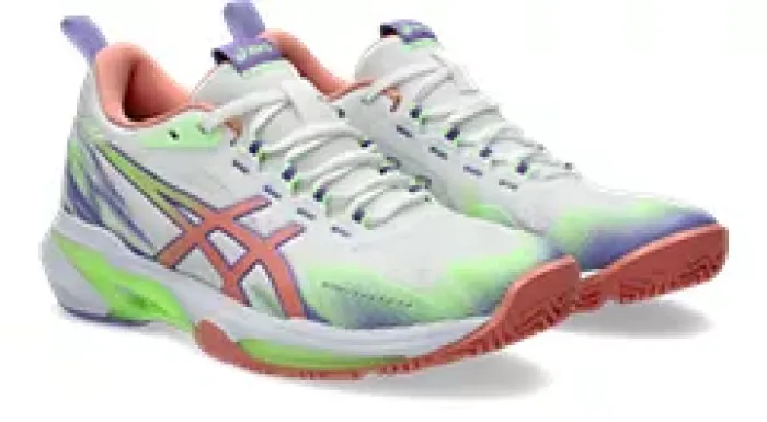 ASICS SONICSMASH FF Padelschuh Damen WHITE/GUAVA