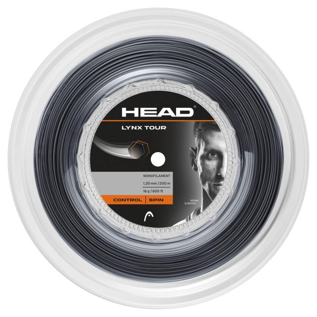 HEAD Lynx Tour Reel Saitenrolle 200m-Schwarz